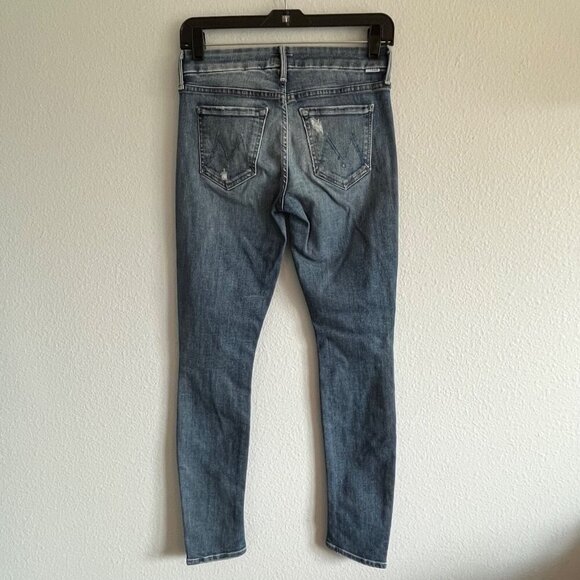 Mother The Looker In Songs Of The Cowboys Destroyed Blue‎ Skinny Jeans Size 25 - Picture 5 of 12